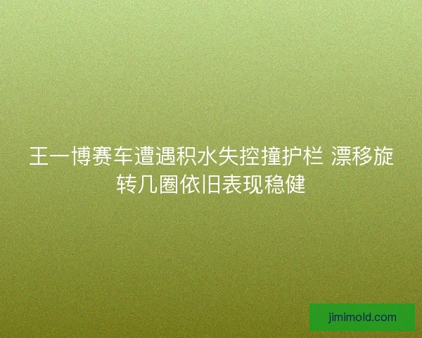 王一博赛车遭遇积水失控撞护栏 漂移旋转几圈依旧表现稳健