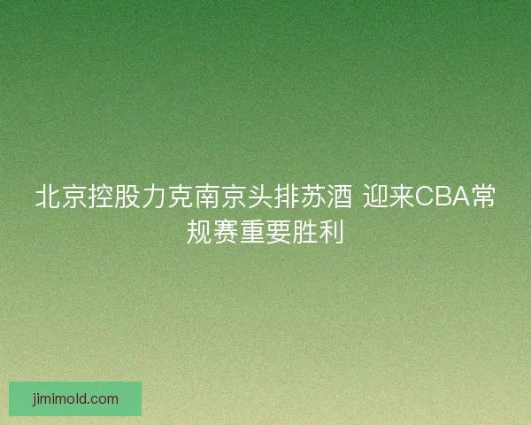 北京控股力克南京头排苏酒 迎来CBA常规赛重要胜利 北京控股力克南京头排苏酒 迎来CBA常规赛重要胜利